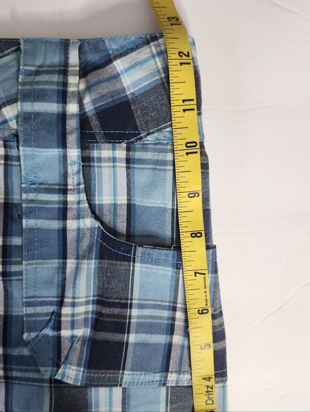 Y2K Blue Plaid Micro Mini Skirt - Picture 8 of 9